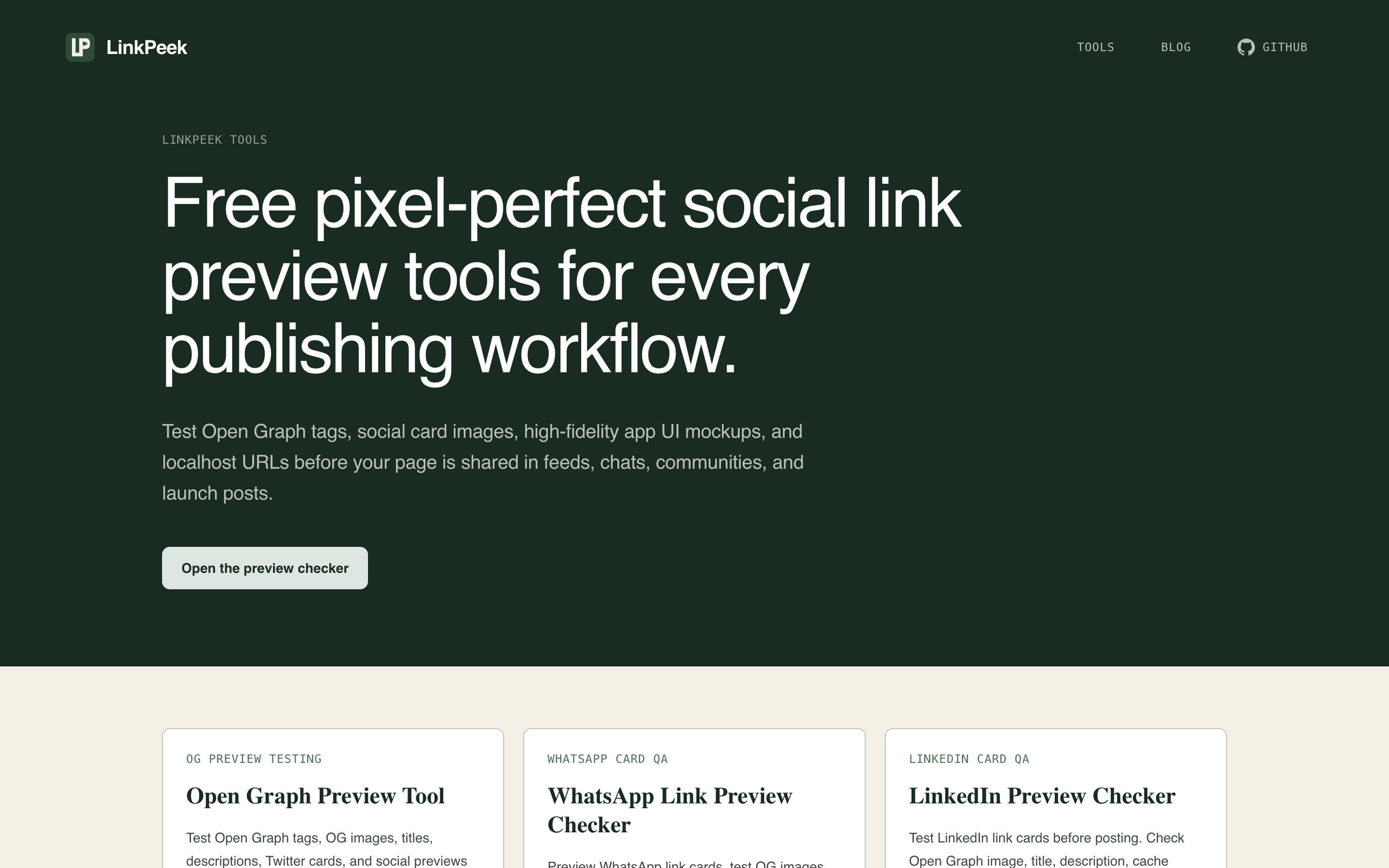 A checker for every platform: WhatsApp, LinkedIn, X, Slack