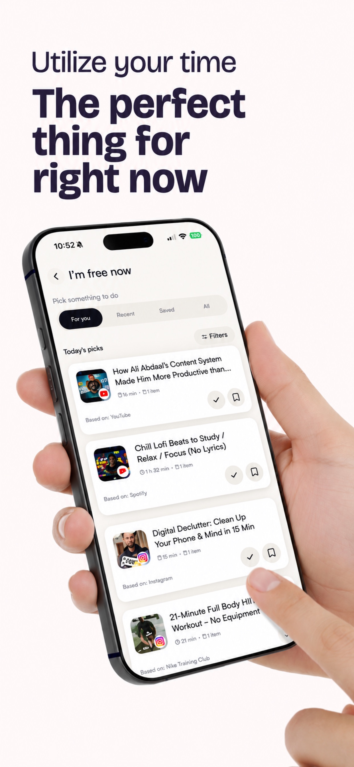 ueue on iPhone